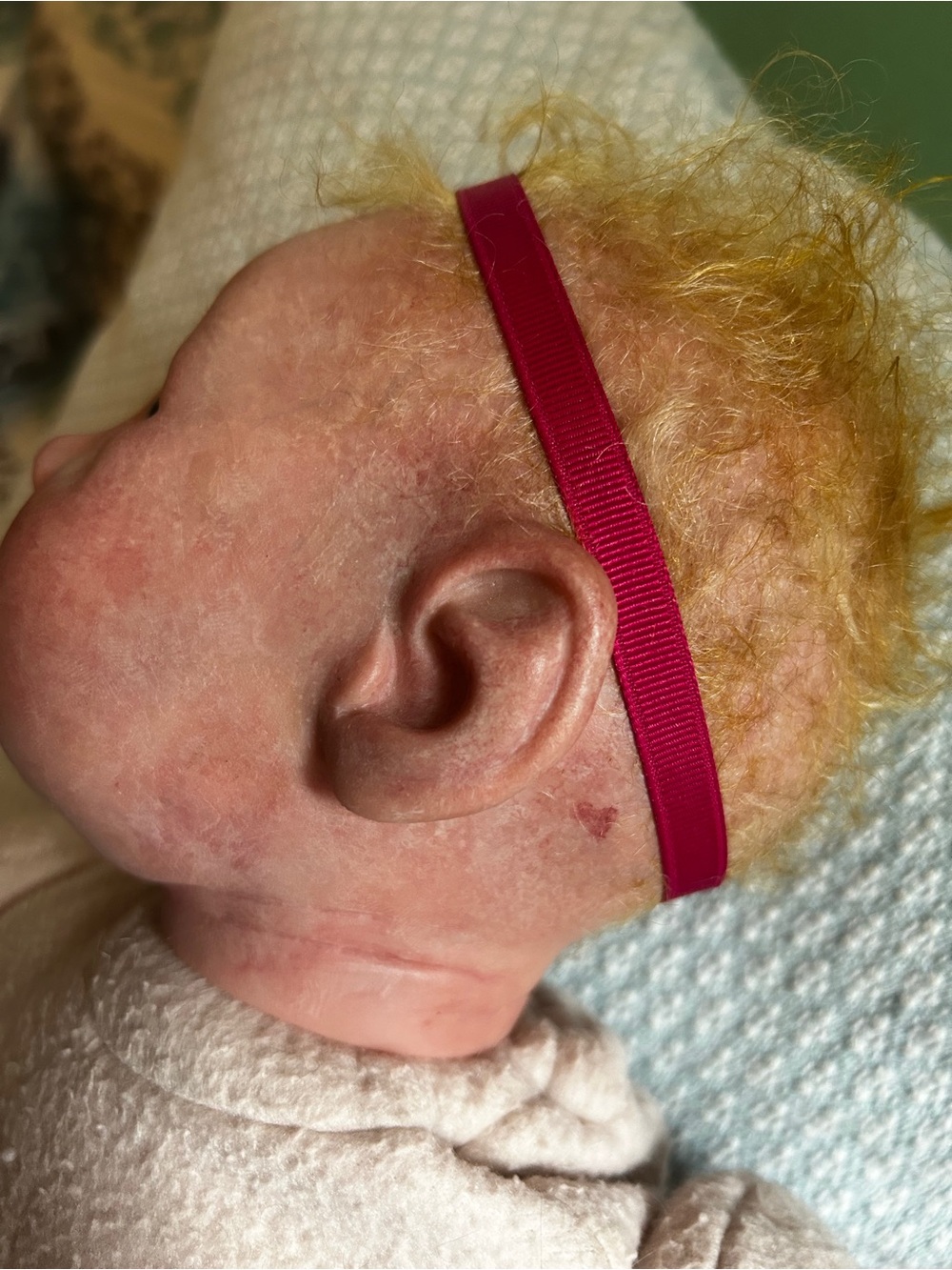 Lifelike Reborn Baby Doll By Artist Jo Beckman 23” Weight 6.2 oz - Picture 4 of 16